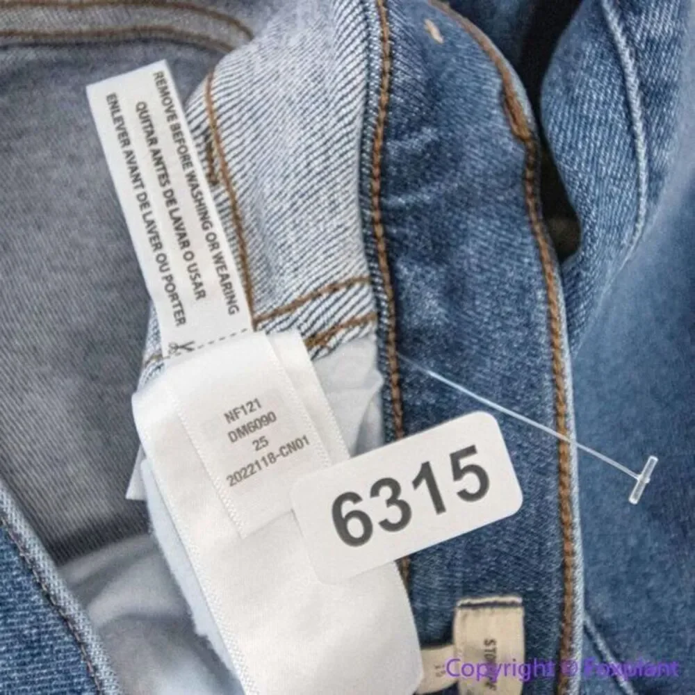 NEW Madewell Stovepipe Jeans in Leaside Wash,‎ 25